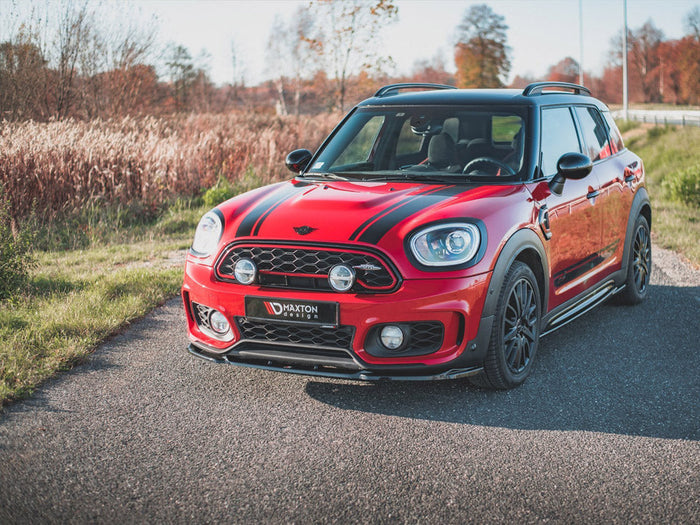 Maxton Design - FRONT SPLITTER V2 MINI COUNTRYMAN MK2 F60 JCW (2018-2020)