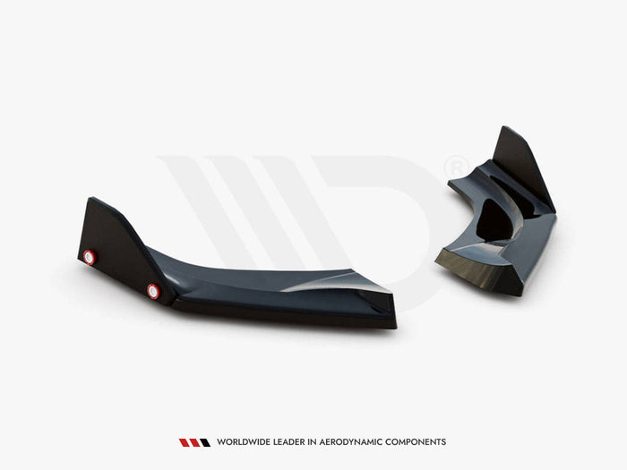 Maxton Design - REAR SIDE SPLITTERS V.1 + FLAPS HYUNDAI I30 N HATCHBACK MK3 FACELIFT