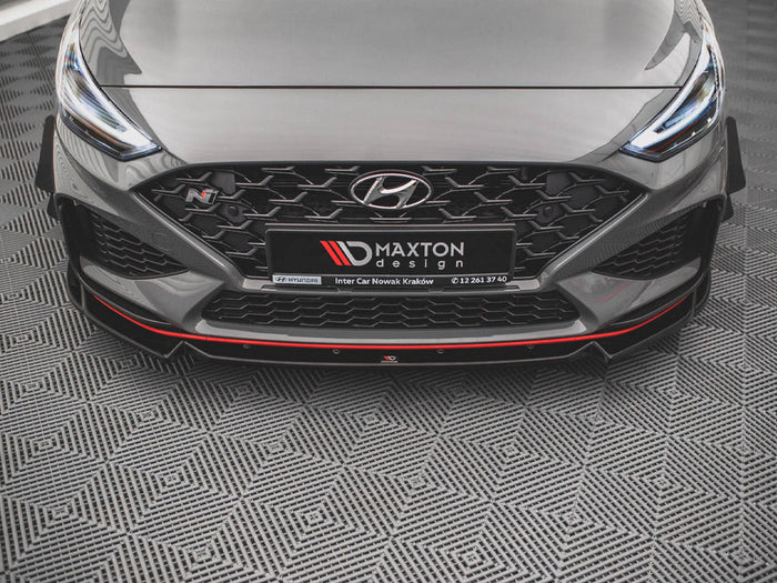Maxton Design - Aftermarket  FRONT SPLITTER V.2 HYUNDAI I30 N HATCHBACK/FASTBACK MK3 FACELIFT