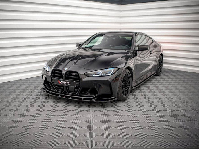 Maxton Design - Aftermarket  Front Splitter V.2 compatible with BMW M3 Sedan / Touring G80 / G81
