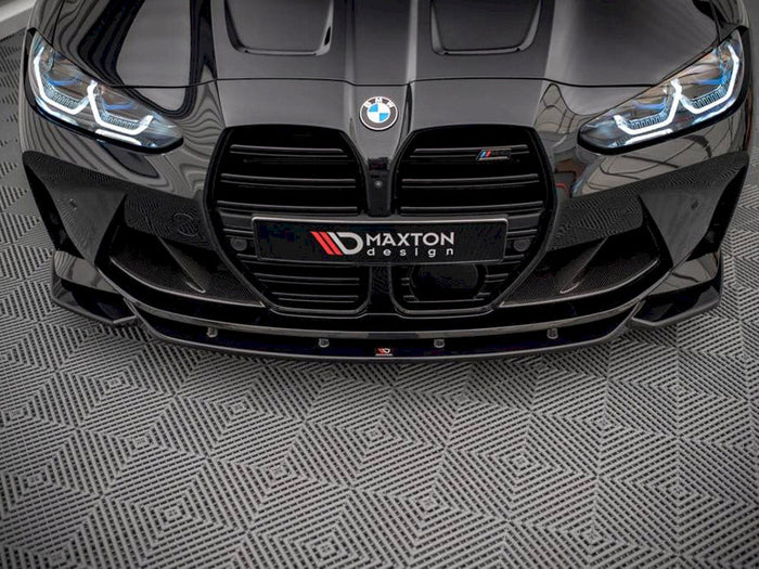 Maxton Design - Aftermarket  Front Splitter V.2 compatible with BMW M3 Sedan / Touring G80 / G81
