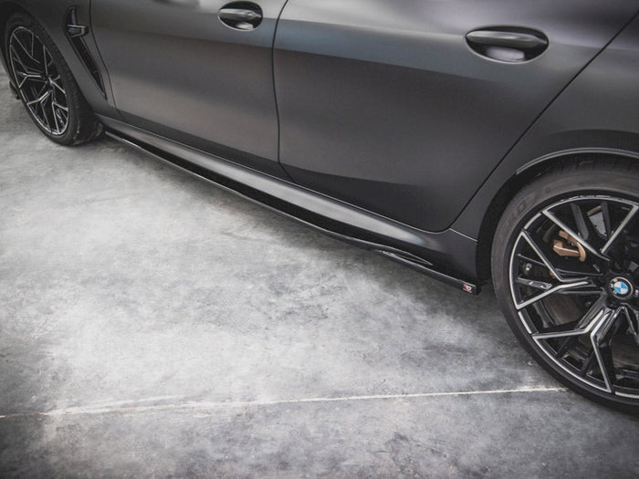 Maxton Design - SIDE SKIRTS DIFFUSERS V.2 BMW M8 GRAN COUPE F93 / 8 GRAN COUPE M-PACK G16 (2019-)