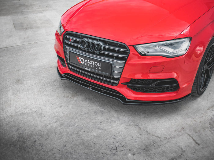 Maxton Design - FRONT SPLITTER V.2 AUDI S3 / A3 S-LINE 8V SEDAN / CABRIO (2013-2016)