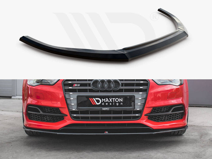 Maxton Design - FRONT SPLITTER V.1 AUDI S3 / A3 S-LINE 8V SEDAN / CABRIO (2013-2016)