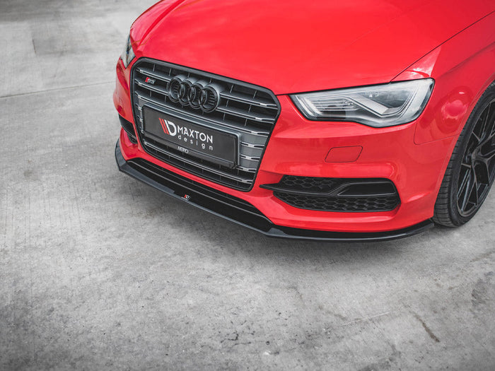 Maxton Design - FRONT SPLITTER V.1 AUDI S3 / A3 S-LINE 8V SEDAN / CABRIO (2013-2016)