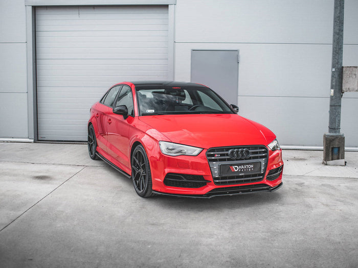 Maxton Design - SIDE SKIRTS DIFFUSERS V.1 AUDI S3 / A3 S-LINE 8V / 8V FL SEDAN (2013-2020)