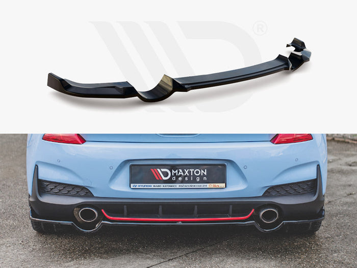 Maxton Design - CENTRAL REAR SPLITTER HYUNDAI I30 N MK3 HATCHBACK (2017-)