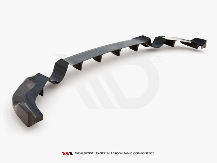 Maxton Design - CENTRAL REAR SPLITTER (WITH VERTICAL BARS) HYUNDAI I30 N MK3 HATCHBACK (2017-2020)