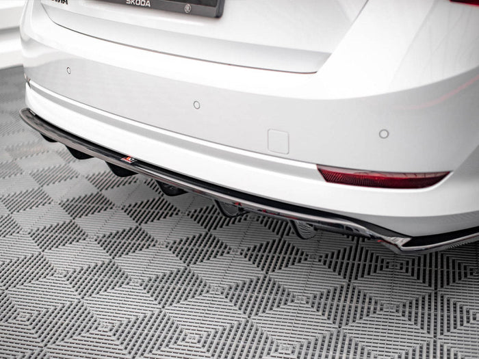 Maxton Design - CENTRAL REAR SPLITTER (VERTICAL BARS) SKODA OCTAVIA MK4 (2019-)