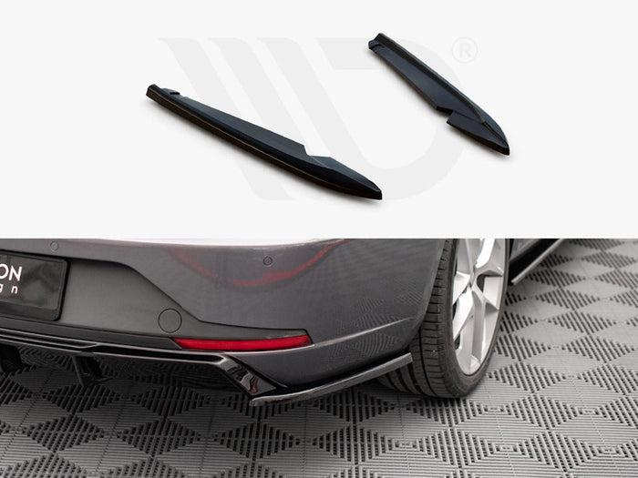 Maxton Design - REAR SIDE SPLITTERS V.2 SEAT LEON FR SPORTSTOURER MK3 (2012-2016)