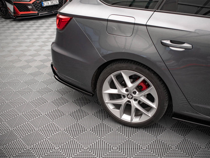 Maxton Design - REAR SIDE SPLITTERS V.2 SEAT LEON FR SPORTSTOURER MK3 (2012-2016)