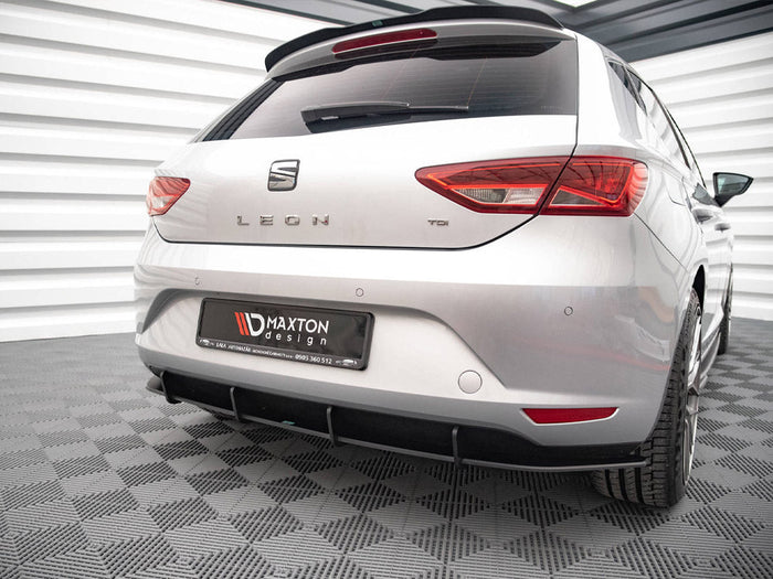 Maxton Design - STREET PRO REAR DIFFUSER SEAT LEON HATCHBACK MK3 (2012-2016)