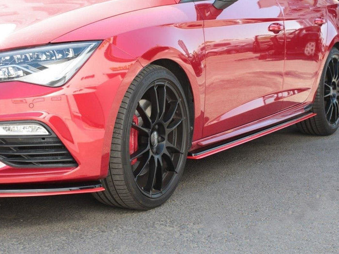 Maxton Design - SIDE SKIRTS DIFFUSERS V.3 SEAT LEON MK3 CUPRA/ FR FACELIFT (2012-2019)