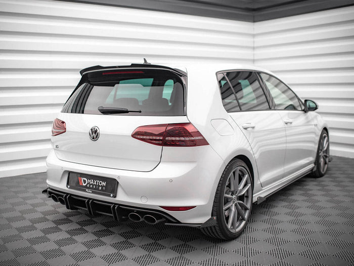 Maxton Design - STREET PRO REAR SIDE SPLITTERS (+FLAPS) VW GOLF R MK7 (2013-2016)