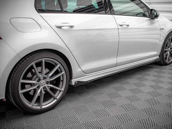 Maxton Design - STREET PRO SIDE SKIRTS DIFFUSERS (+FLAPS) VW GOLF R MK7 (2013-2016)