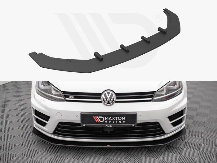 Maxton Design - STREET PRO FRONT SPLITTER V.2 VW GOLF R MK7 (2013-2016)