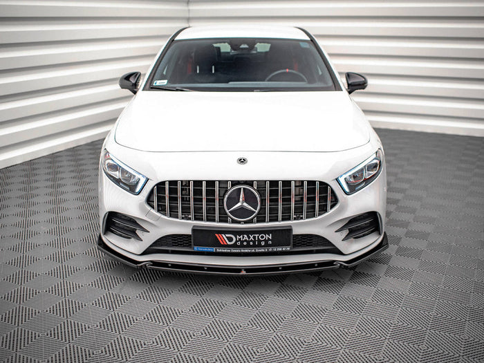 Maxton Design - FRONT SPLITTER V.4 MERCEDES A35 AMG / AMG-LINE W177