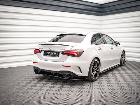 Maxton Design - Rear Splitter (Vertical Bars) V.1 Mercedes A 35 AMG Sedan V177