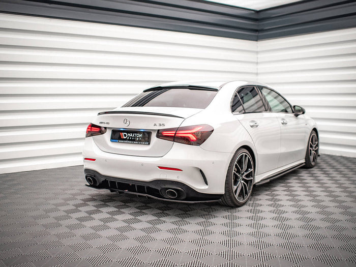 Maxton Design - Rear Splitter (Vertical Bars) V.1 Mercedes A 35 AMG Sedan V177