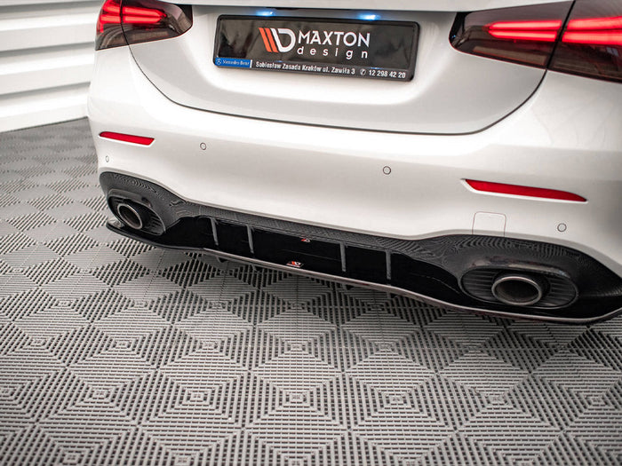 Maxton Design - Rear Splitter (Vertical Bars) V.1 Mercedes A 35 AMG Sedan V177
