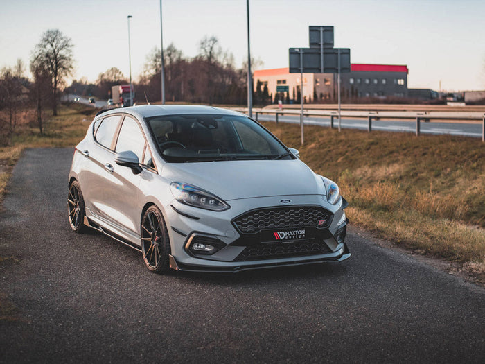 Maxton Design - FRONT SPLITTER V.4 + FLAPS FORD FIESTA ST / ST-LINE MK8/8.5