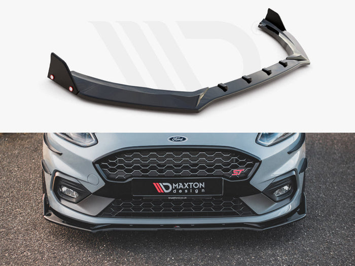 Maxton Design - FRONT SPLITTER V.4 + FLAPS FORD FIESTA ST / ST-LINE MK8/8.5