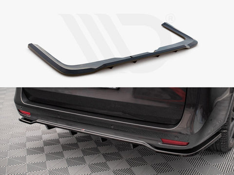 Maxton Design - CENTRAL REAR SPLITTER (VERTICAL BARS) MERCEDES V-CLASS AMG-LINE W447 FACELIFT (2019-)