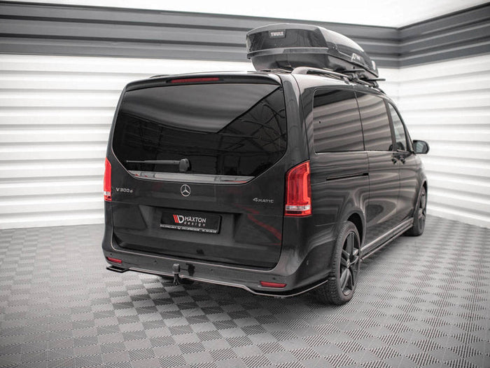 Maxton Design - CENTRAL REAR SPLITTER (VERTICAL BARS) MERCEDES V-CLASS AMG-LINE W447 FACELIFT (2019-)