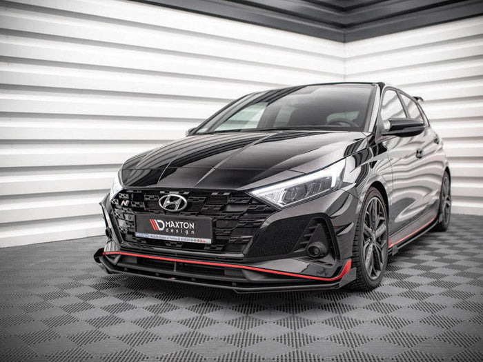 Maxton Design - STREET PRO FRONT SPLITTER V.1 (+FLAPS) HYUNDAI I20 N MK3 (2020-)