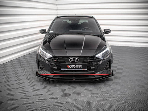 Maxton Design - STREET PRO FRONT SPLITTER V.1 (+FLAPS) HYUNDAI I20 N MK3 (2020-)