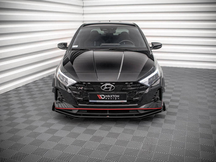 Maxton Design - STREET PRO FRONT SPLITTER V.1 (+FLAPS) HYUNDAI I20 N MK3 (2020-)