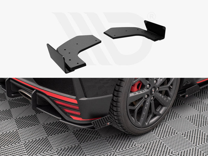 Maxton Design - STREET PRO REAR SIDE SPLITTERS (+FLAPS) HYUNDAI I20 N MK3 (2020-)