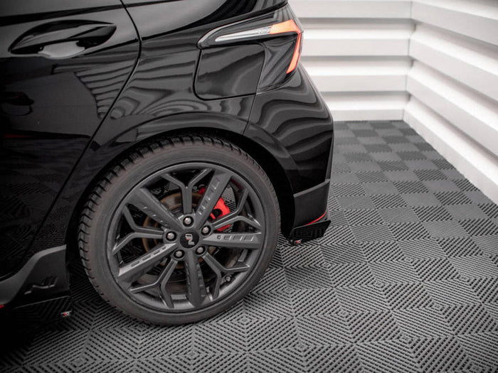 Maxton Design - STREET PRO REAR SIDE SPLITTERS (+FLAPS) HYUNDAI I20 N MK3 (2020-)