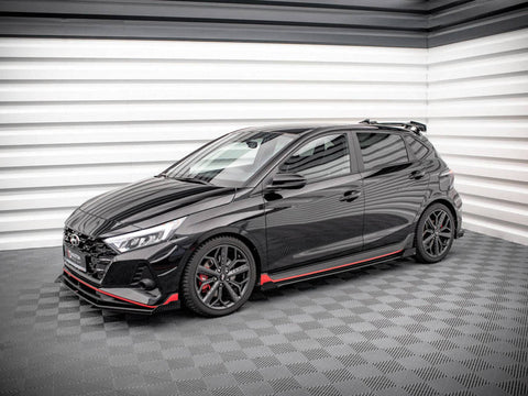 Maxton Design - STREET PRO SIDE SKIRTS DIFFUSERS (+FLAPS) HYUNDAI I20 N MK3 (2020-)