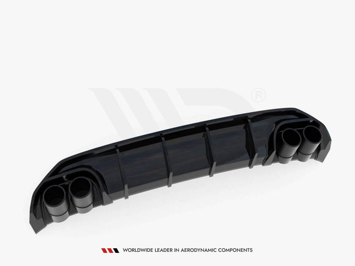 Maxton Design - Rear Valance + Exhaust Ends Imitation Audi A3 S-Line Sportback 8Y