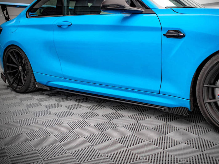 Maxton Design - STREET PRO SIDE SKIRTS DIFFUSERS (+FLAPS) BMW M2 F87 (2016-2020)
