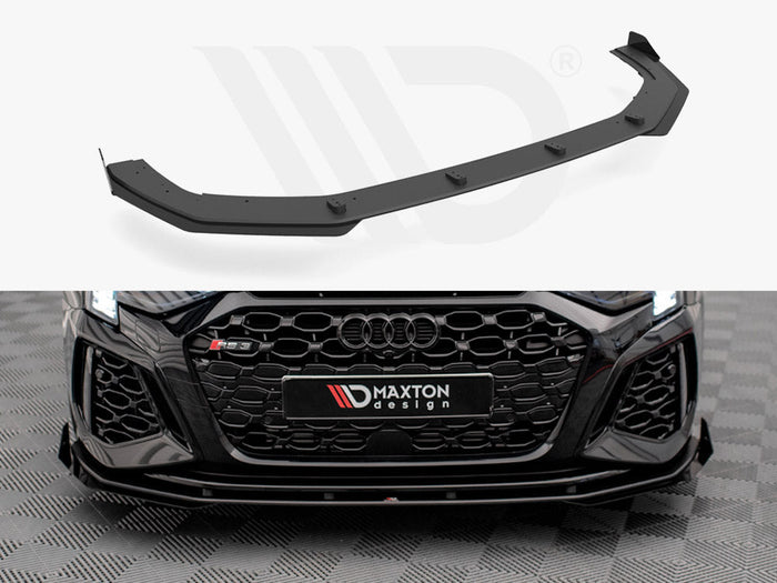 Maxton Design - STREET PRO FRONT SPLITTER V.1 (+FLAPS) AUDI RS3 SPORTBACK 8Y (2020-)