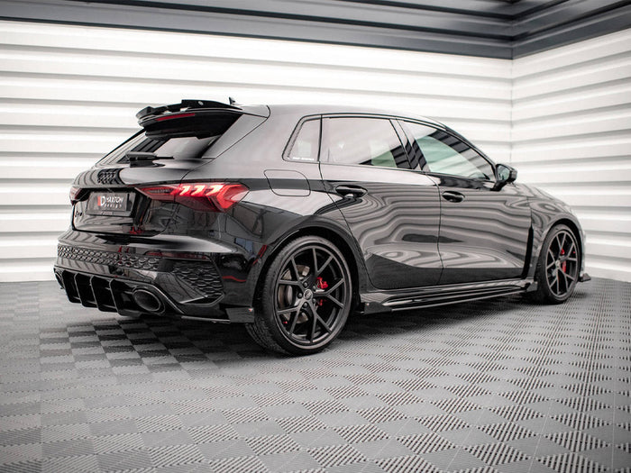 Maxton Design - STREET PRO SIDE SKIRTS DIFFUSERS (+FLAPS) AUDI RS3 SPORTBACK 8Y (2020-)