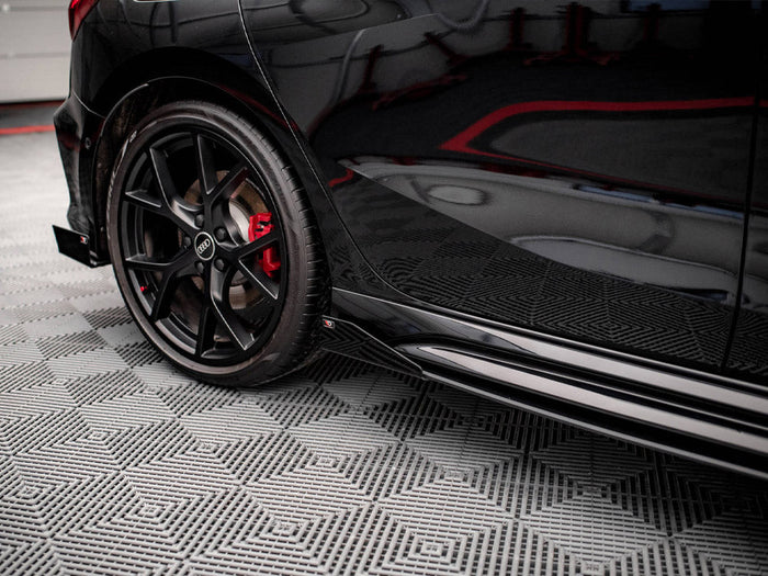 Maxton Design - STREET PRO SIDE SKIRTS DIFFUSERS (+FLAPS) AUDI RS3 SPORTBACK 8Y (2020-)