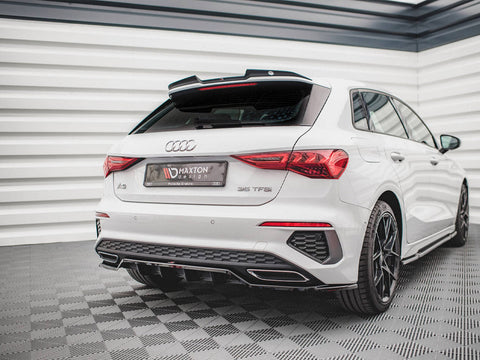 Maxton Design - Rear Splitter (Vertical Bars) Audi A3 S-Line Sportback 8Y