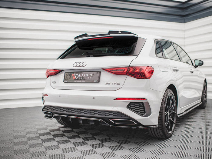 Maxton Design - Rear Splitter (Vertical Bars) Audi A3 S-Line Sportback 8Y