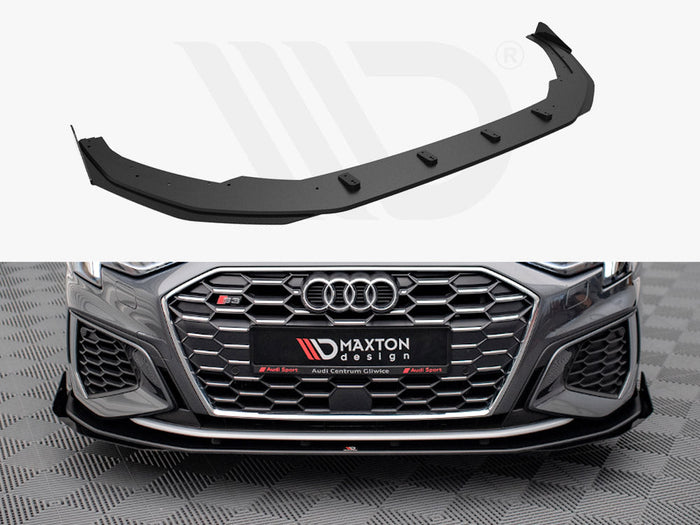 Maxton Design - Street PRO Front Splitter V.1 + Flaps Audi S3 / A3 S-Line 8Y