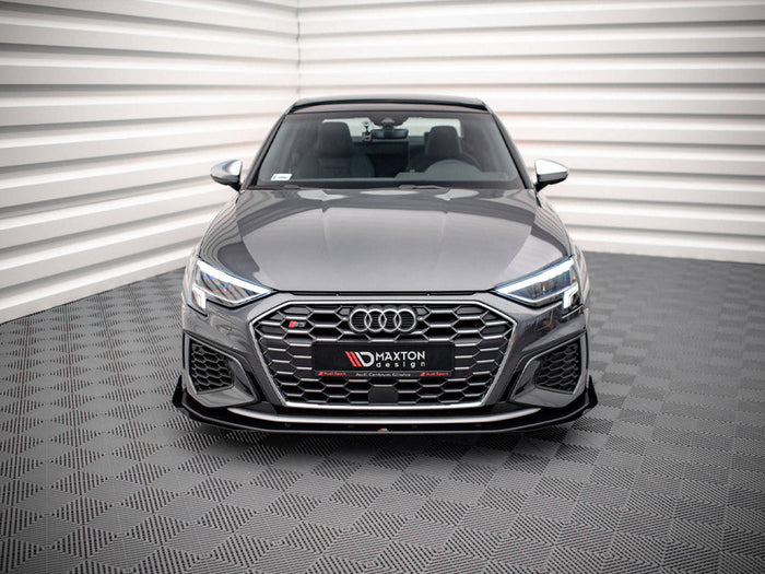 Maxton Design - Street PRO Front Splitter V.1 + Flaps Audi S3 / A3 S-Line 8Y