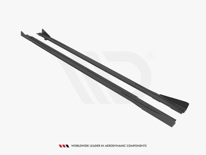 Maxton Design - Street PRO Side Skirts Diffusers + Flaps Audi S3 / A3 S-Line 8Y