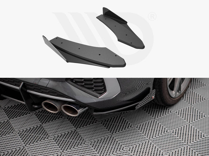 Maxton Design - Street PRO Rear Side Splitters + Flaps Audi S3 Sedan 8Y