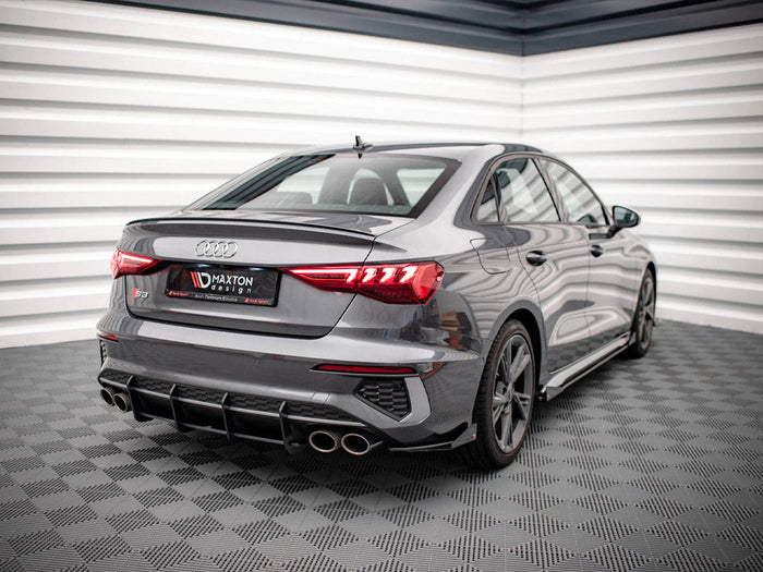 Maxton Design - Street PRO Rear Side Splitters + Flaps Audi S3 Sedan 8Y