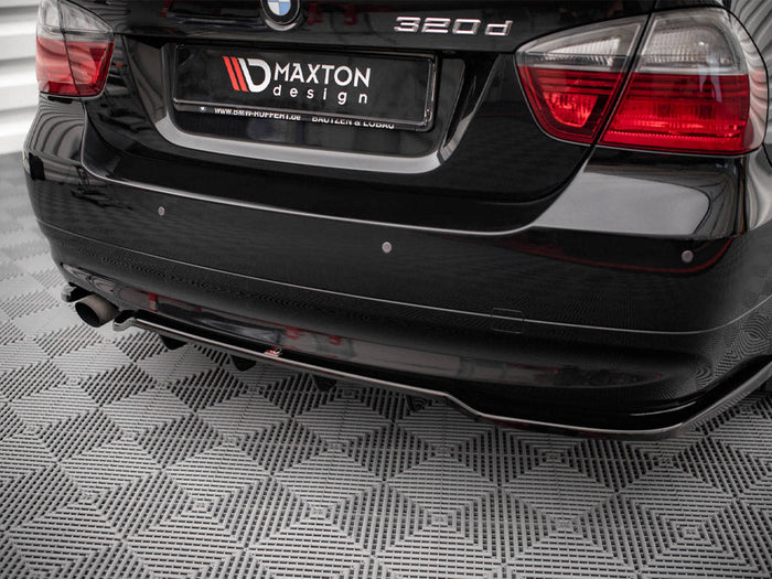 Maxton Design - CENTRAL REAR SPLITTER (VERTICAL BARS) BMW 3 SEDAN E90 (2004-2008)