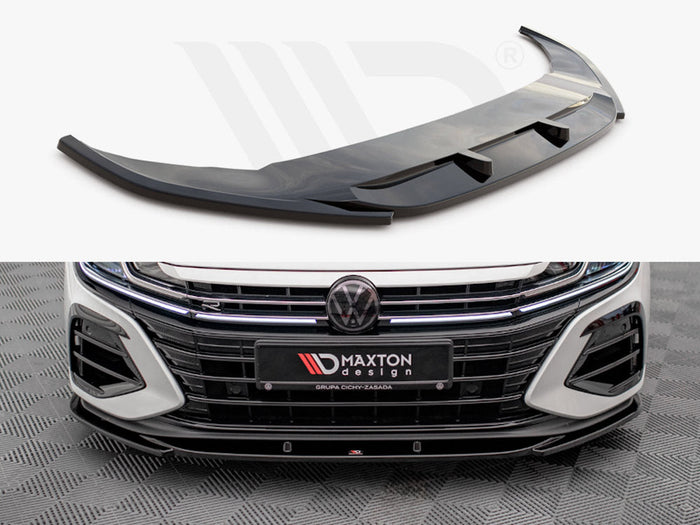 Maxton Design - Front Splitter V.1 Volkswagen Arteon R Sedan / Shooting Brake Mk1 Facelift