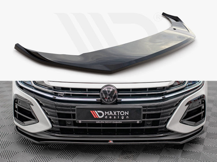 Maxton Design - Front Splitter V.3 Volkswagen Arteon R Sedan / Shooting Brake Mk1 Facelift