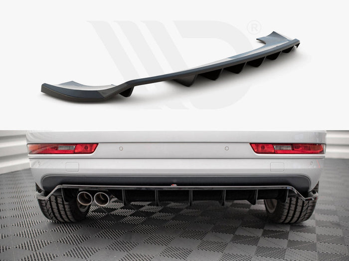 Maxton Design - CENTRAL REAR SPLITTER (VERTICAL BARS) AUDI Q3 8U FACELIFT (2014-2018)